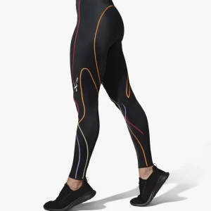 CW-X – Women’s Stabilyx 3.0 Compression Tight, Black/Rainbow
