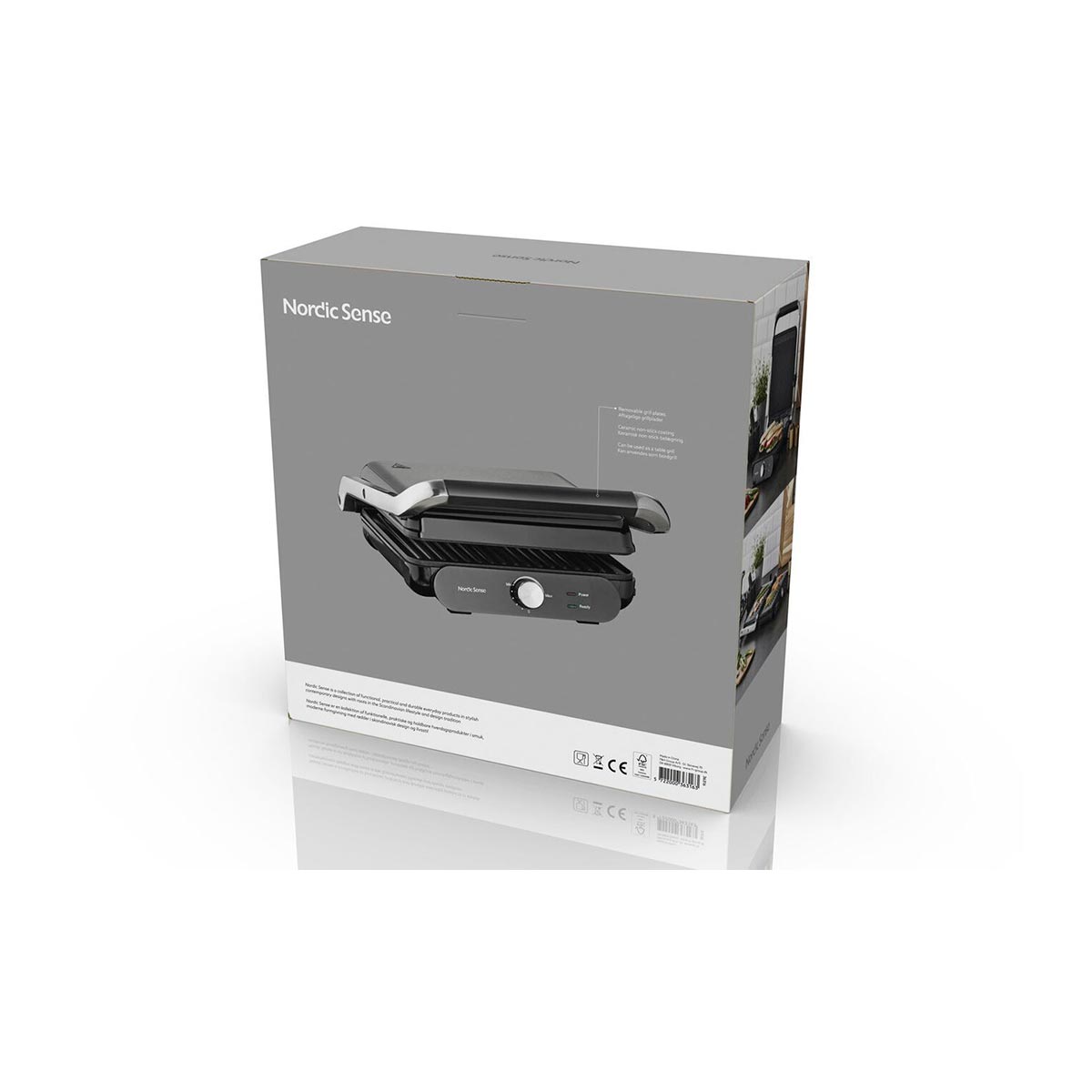 Nordic Sense 2000 W Paninigrill med Avtakbare Grillplater - Image 8