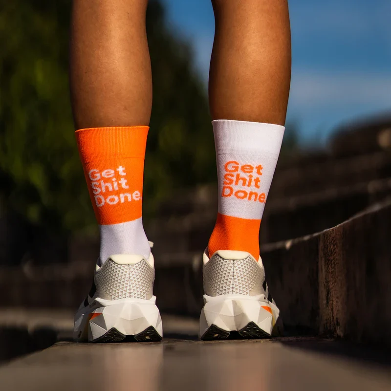 Get Shit Done Orange - Running Socks - Image 4