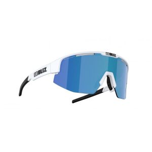 BLIZ Matrix Mtt White w/Brown Blue Mirror