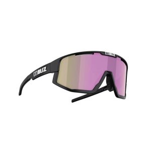 BLIZ Fusion Small Matt Black w/Brown & Rose Mirror