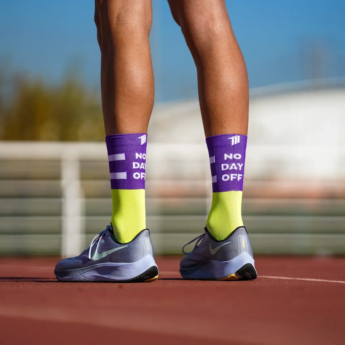 No Days Off Purple – Running Socks - Image 3