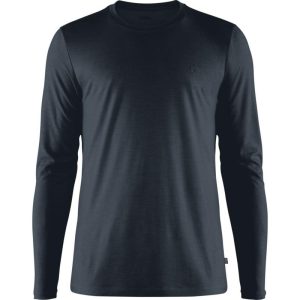Fjällräven Abisko Wool Longsleeve Herre Dark Navy