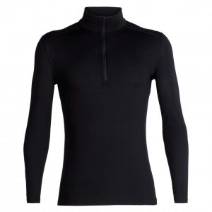 Icebreaker 200 Oasis Longsleeve Half Zip Herre Black