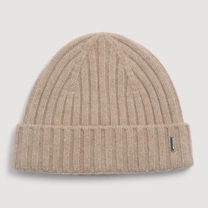 Monel Ferro Cashmere Beanie -Sand