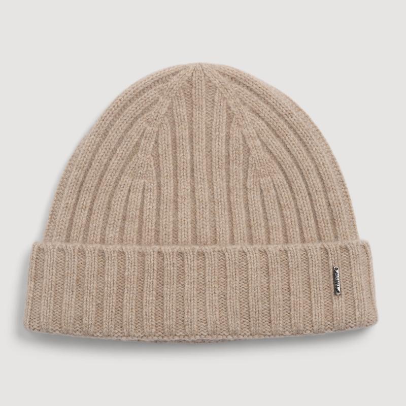 Monel Ferro Cashmere Beanie -Sand