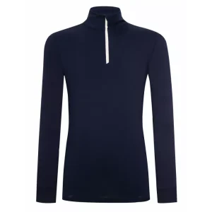 WoolLand Filefjell Top Herre Blue Ink