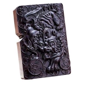 Antikk lighter mahogni