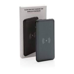 Powerbank med 10.000 mAh,10W trådløs hurtigladning og PD