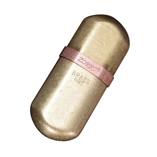 Vintage messinglighter med steinkvern