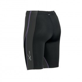 CW-X – Women’s PerformX Compression Shorts, Black/Grey/Lavender - Image 3