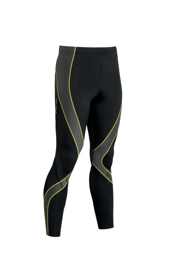 CW-X – Men’s Endurance Pro Compression Tight, Black/Grey/Yellow