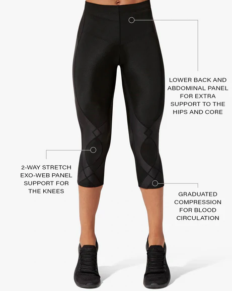 CW-X – Women’s Stabilyx 3/4 Compression Tight, Black - Image 8